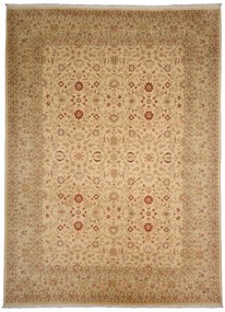 Tabriz Tappeto orientale 270x370 Beige (Pakistan) Annodato A Mano