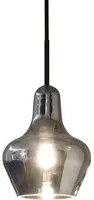 Sospensione Vintage-Dec Lido-2 Vetro Fum 1 Luce G9 3W 3000K Luce Calda