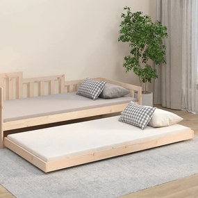 Giroletto Senza Materasso 80x200 Cm İn Legno Massello Pino /