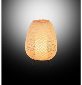 Lampada da tavolo boho Sol rattan E27