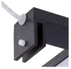 Lampada LED da specchio Nera 45W  IP44 - Doppia Installazione Colore Bianco Caldo 3.000K