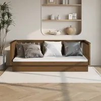 Dormeuse Marrone Miele 90x200 cm in Legno Massello di Pino cod mxl 31601