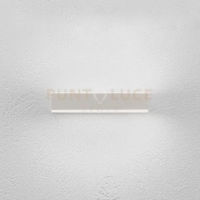 Gap511c- applique led 3000k 2601lm 24w 38,6cm ip20 alluminio bianco