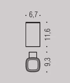 Colombo Design Trenta B30020gm bicchiere portaspazzolini Grafite Mat