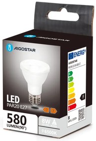 Lampadina LED PAR20 E27/8W/230V 6500K - Aigostar