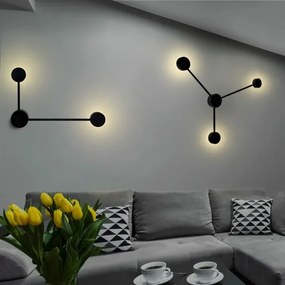 Applique a LED JOY 2xGX53/6W/230V nero