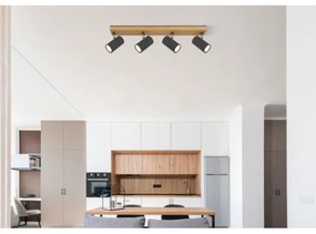 Globo 57911-4G - Faretto ROBBY 4xGU10/35W/230V grigio/marrone