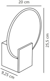 Nordlux - Lampada da parete dimmerabile per bagno HESTER LED/9,5W/230V bianco