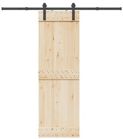 Kit Di Binari Per Porte Scorrevoli 200 Cm Acciaio Nero /