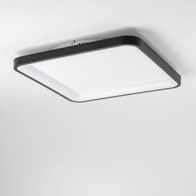 Brilagi - Plafoniera dimmerabile LED FALCON SLIM LED/50W/230V 50x50 cm nera+telecomando