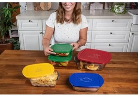 Set da 2 contenitori in vetro per alimenti PYREX 1,2/2,5 l