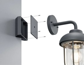 Illuminazione esterna da parete (altezza totale 10 cm) Eckbefestigung – Trio