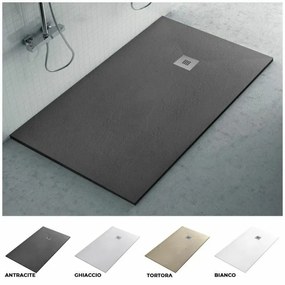 Piatto doccia marmo resina 70x130 Karen antracite effetto pietra