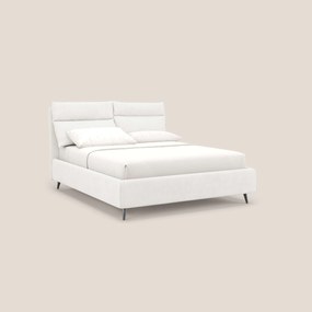 Jerry letto imbottito contenitore e cuscini reclinabili in tessuto smacchiabile T17 bianco