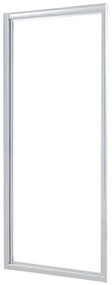 Porta doccia battente Essential L 90 x H 185cm, Sp. 4 mm in vetro vetro senza finitura / trasparente profilo cromo