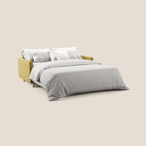 Edgar divano letto matrimoniale in tessuto felis impermeabile T03 giallo