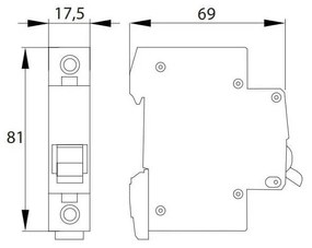 Interruttore Magnetotermico SCHELINGER 1P - 16A - Tipo B Intensità di corrente 16 A