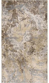 Tappeto azzurro/marrone chiaro lavabile 50x80 cm Sandstorm – Vitaus