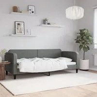 Letto da Giorno Grigio Scuro 80x200 cm in Tessuto 354029