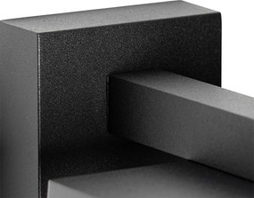 Lanterna da parete per esterni nera IP44 con sensore crepuscolare - Charlois