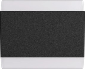 Applique LED 12W Cubica per esterni a Luce Diffusa IP54 Nera Colore Bianco Naturale 4.000K