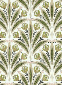 Clarke & Clarke Tapete Attingham - Sage/ Blush