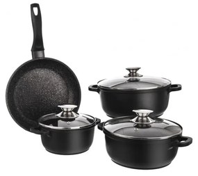 Set di pentole da 4 pezzi con 3 coperchi in vetro Grande - Orion