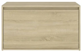 Panca da ingresso 80x40x45 cm rovere sonoma truciolato