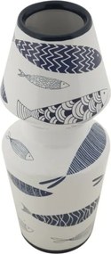 Vaso Ceramica Fish Double Cm Ø 14X34