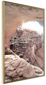 Poster  Beauty of the Canyon  Cornice Quadri Cornice d'oro, Larghezza x Altezza Home decor 40x60