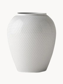 Vaso in porcellana fatto a mano Rhombe, alt.17 cm