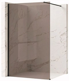 Parete doccia Rea Flexi Brown / Black 100