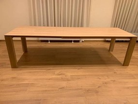 Tavolo  da pranzo moderno allungabile rovere naturale 160 x 90