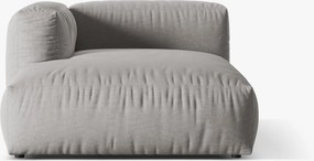 Chaise longue Martina in tessuto strutturato – L176cm