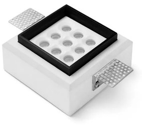 Faretto da incasso con fonte luminosa fisso Modulo LED TECNICO ANFIPOLI bianco verniciabileX12 cm Luce bianco caldo