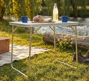 tavolino da campeggio pieghevole salvaspazio piano in mdf