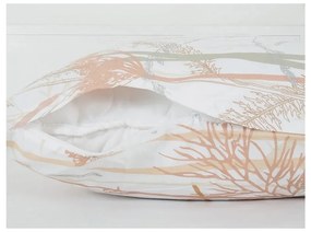 Set copripiumino e federa bianco/color terracotta in crêpe per letto singolo 140x200 cm Caraway – B.E.S.