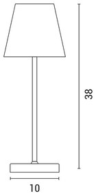 LED Lampada da tavolo touch ricaricabile e dimmerabile LED/3,5W/5V 5200mAh verde