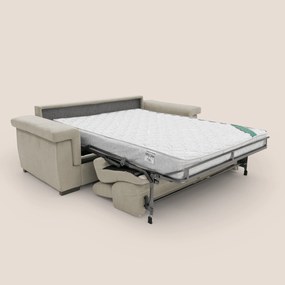 Bjorn divano letto sfoderabile con materasso H18 cm e poggiatesta reclinabili in tessuto impermeabile T02