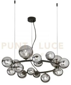 Lampadario a sospensione honey nera 16 luci attacco g9 82x82x161cm ...