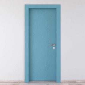 Porta battente The Thing blu L 70 x H 210 cm sinistra