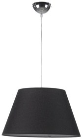 Lampadario SOSPENSIONE DORIAN D.40 COL.NERO grigio paralume nero E27 Ø40cm