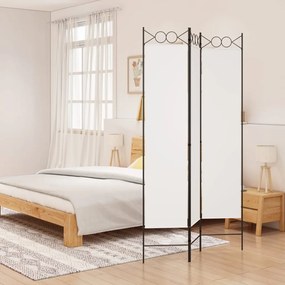 Divisorio A 3 Pannelli Bianco 120x200 Cm İn Tessuto /