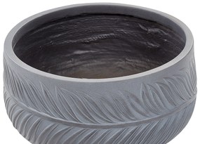 Vaso da fiori argilla grigio 35 x 35 x 19 cm FTERO Beliani