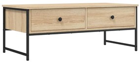Tavolino salotto rovere sonoma 101x49x39,5 cm legno multistrato