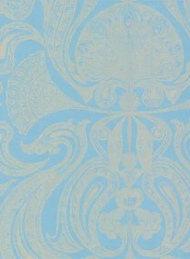 Malabar - Designtapete von Cole and Son - Türkis/ Gold