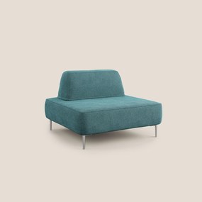 Newton poltrona modulare con schienali movibili T07 azzurro