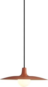 Lampada a sospensione retrò arancione per sistema a binario monofase - Slimline Panzi