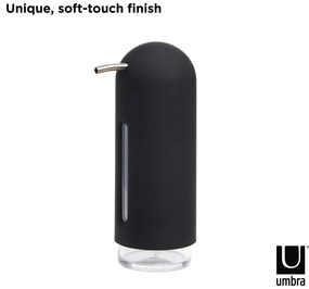 Dispenser di sapone in plastica nera da 350 ml Penguin - Umbra