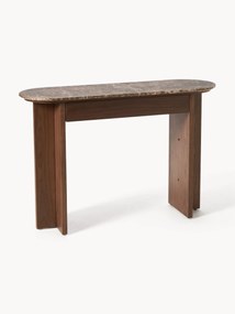 Consolle in legno con piano in marmo Zumi